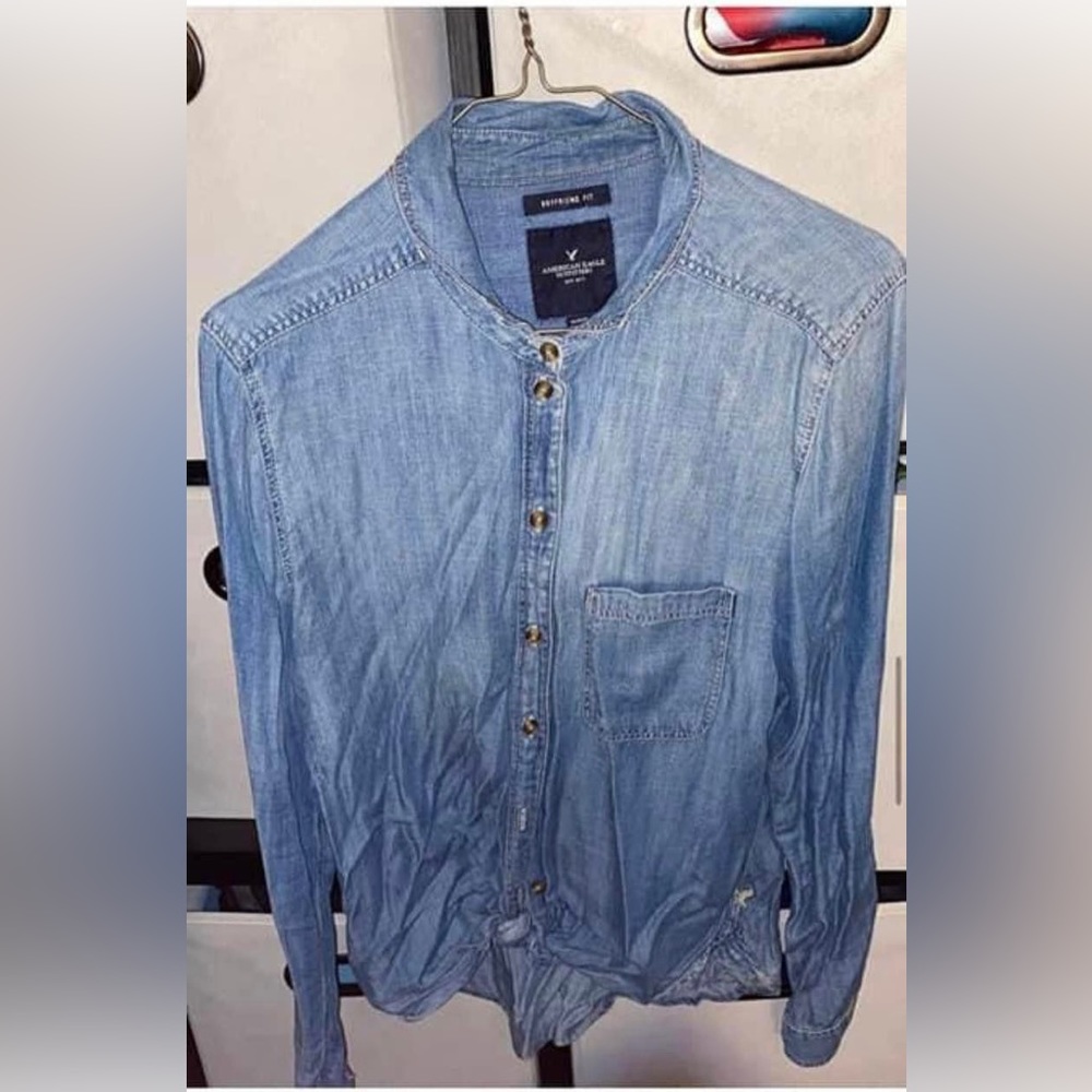 Medium AE denim button up